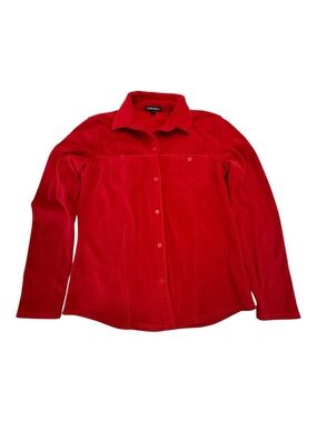 Lands’ End Fleece Shirt Jacket Shacket Size S 6-8